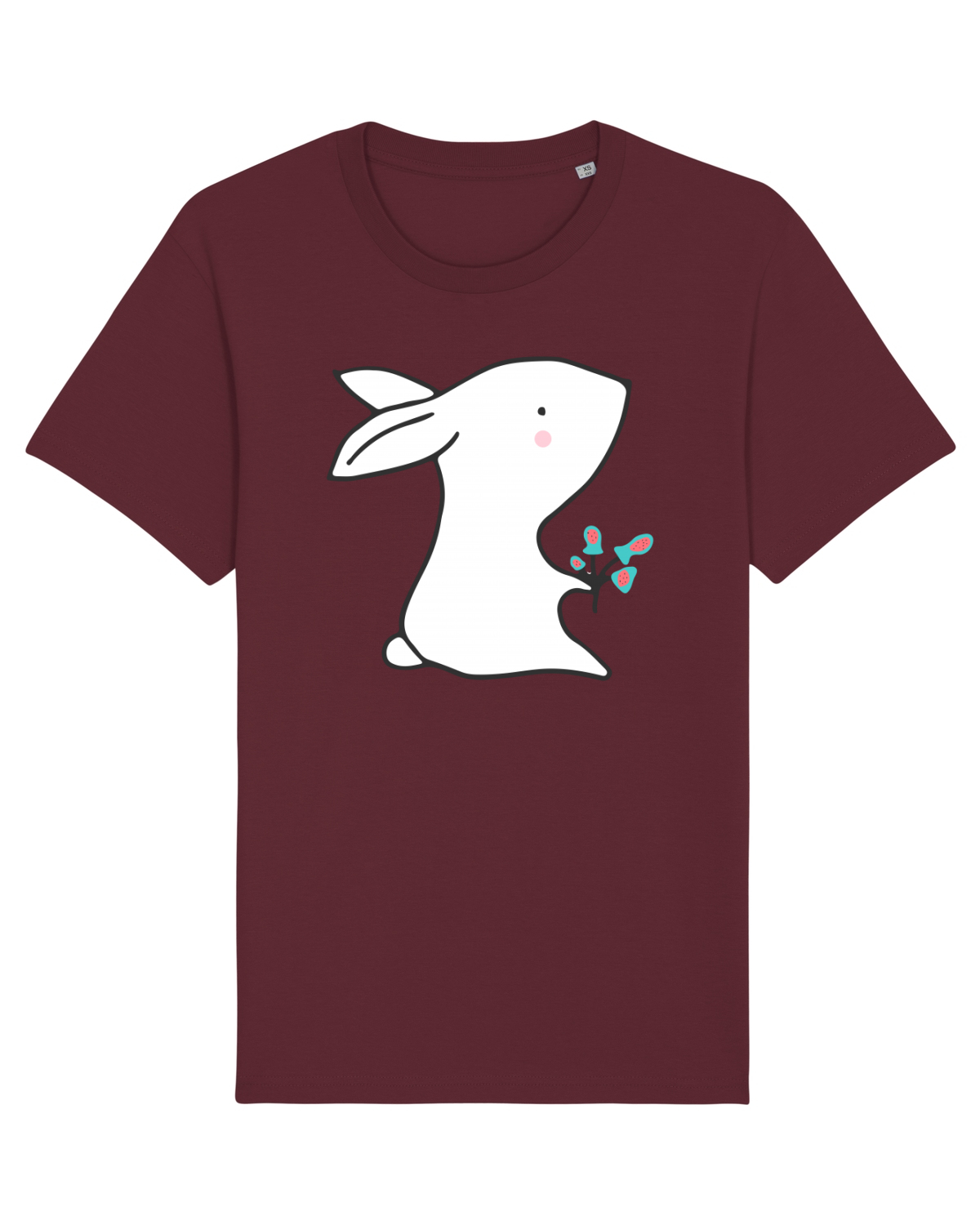 Tricou mânecă scurtă Unisex Rocker Burgundy