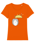 Arici cu Umbrela Tricou mânecă scurtă guler larg fitted Damă Expresser