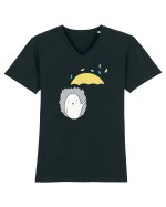 Arici cu Umbrela Tricou mânecă scurtă guler V Bărbat Presenter