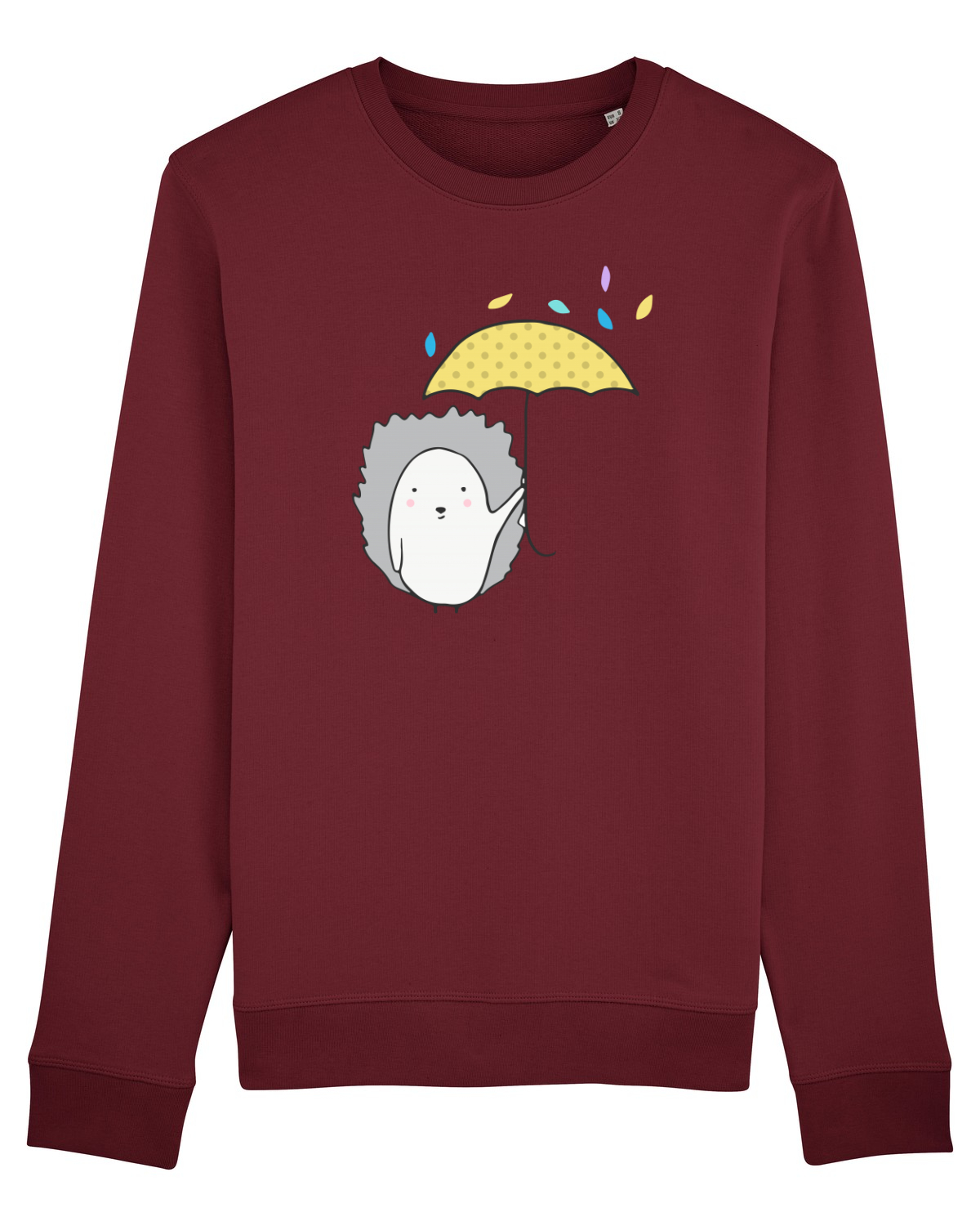 Bluză mânecă lungă Unisex Rise Burgundy