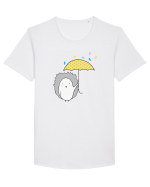 Arici cu Umbrela Tricou mânecă scurtă guler larg Bărbat Skater