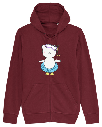 Ursulet cu Colac Burgundy