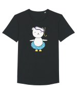 Ursulet cu Colac Tricou mânecă scurtă guler larg Bărbat Skater