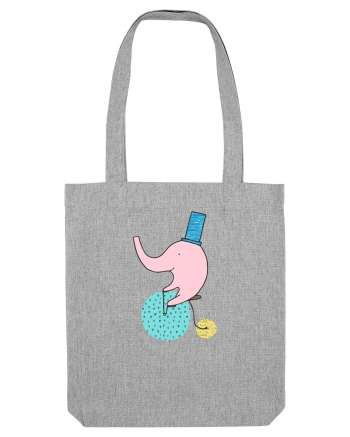 Elefant pe Bicicleta Heather Grey