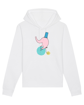 Elefant pe Bicicleta White