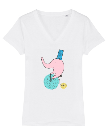 Elefant pe Bicicleta White