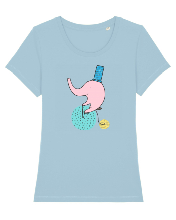 Elefant pe Bicicleta Sky Blue
