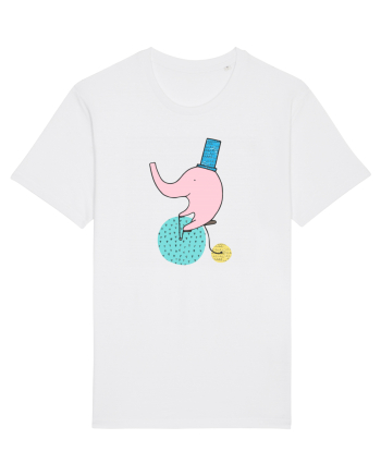 Elefant pe Bicicleta White