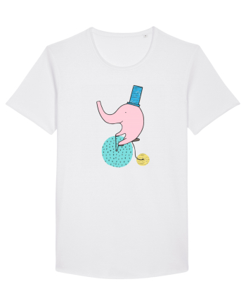 Elefant pe Bicicleta White