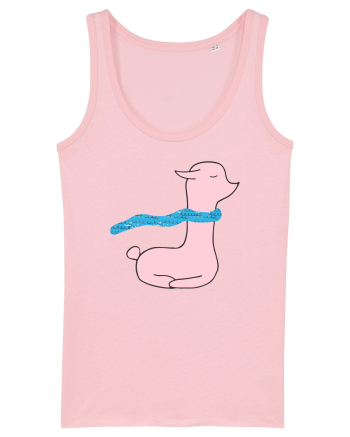 Lama cu Fular Cotton Pink