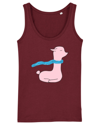 Lama cu Fular Burgundy