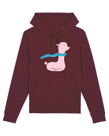 Lama cu Fular Burgundy