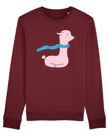 Lama cu Fular Burgundy