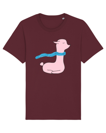 Lama cu Fular Burgundy