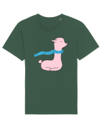 Lama cu Fular Tricou mânecă scurtă Unisex Rocker