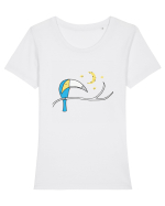 Tucan Tricou mânecă scurtă guler larg fitted Damă Expresser