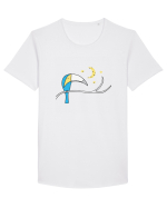 Tucan Tricou mânecă scurtă guler larg Bărbat Skater