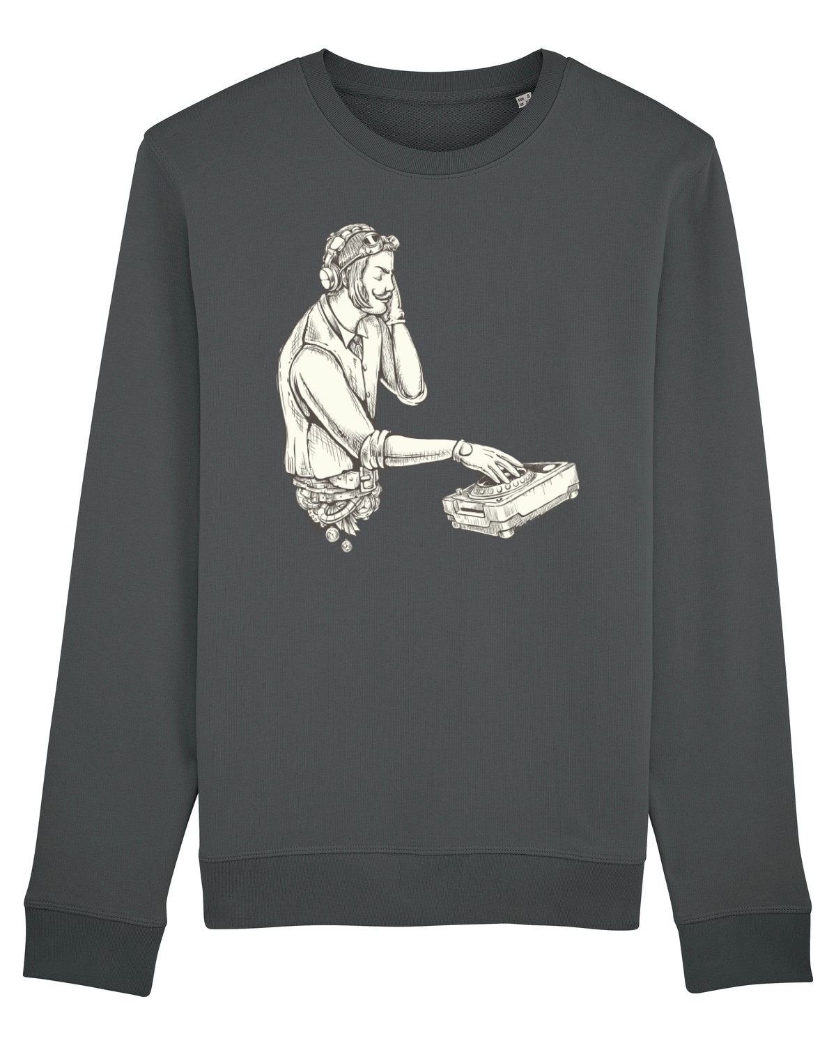 Bluză mânecă lungă Unisex Rise Anthracite
