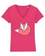 Vulpita Rosie Tricou mânecă scurtă guler V Damă Evoker