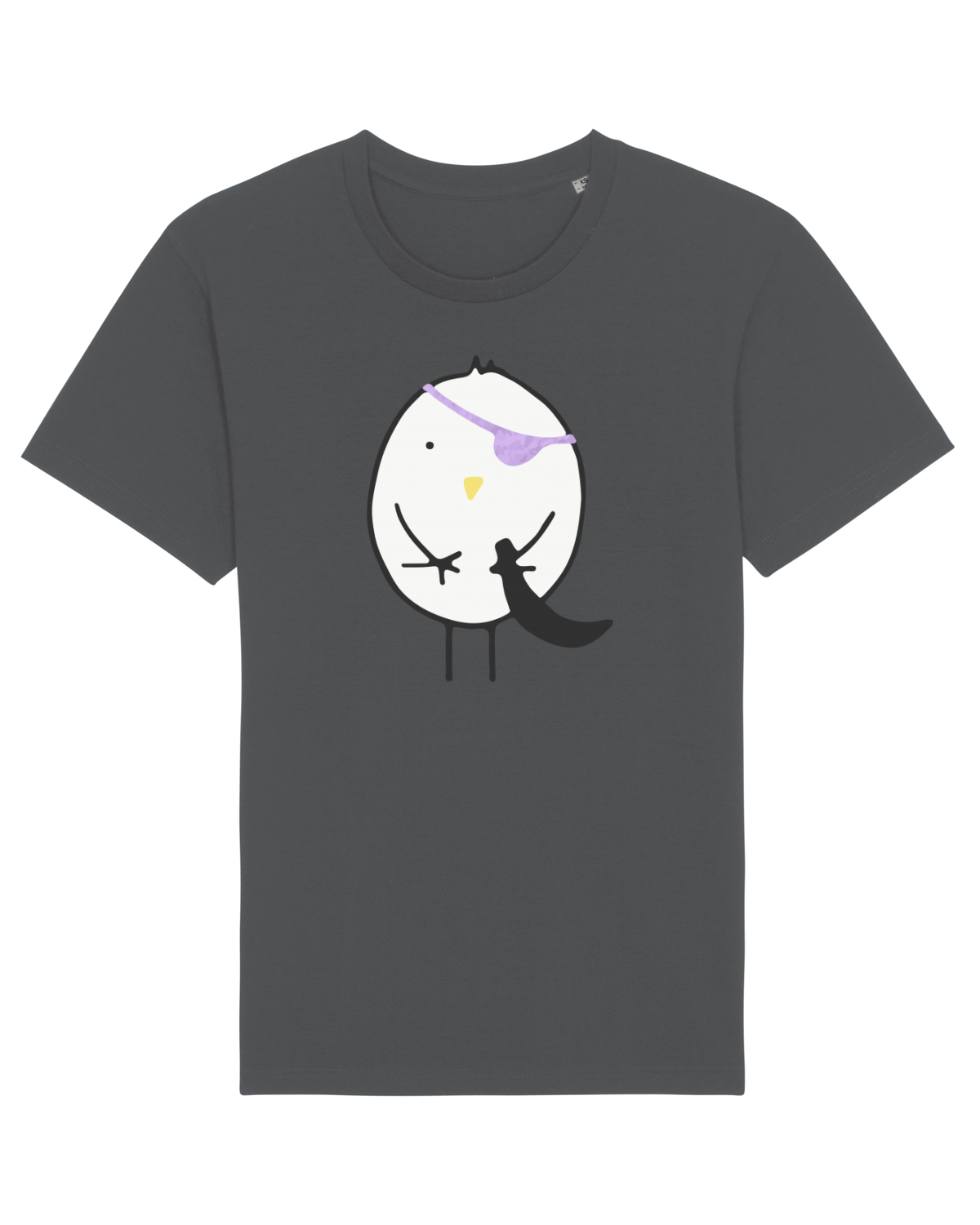 Tricou mânecă scurtă Unisex Rocker Anthracite