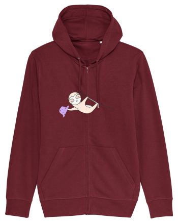 Lenes Sloth cu Palarie Burgundy