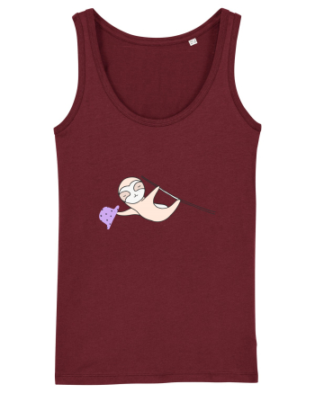 Lenes Sloth cu Palarie Burgundy