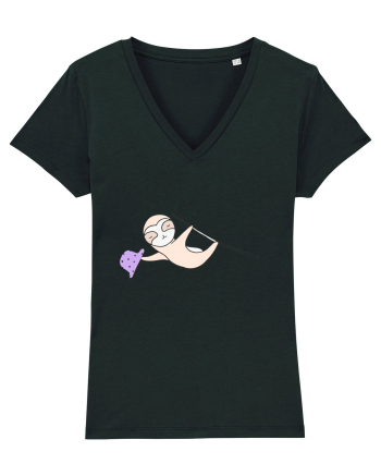 Lenes Sloth cu Palarie Black