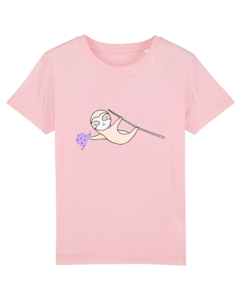 Lenes Sloth cu Palarie Cotton Pink