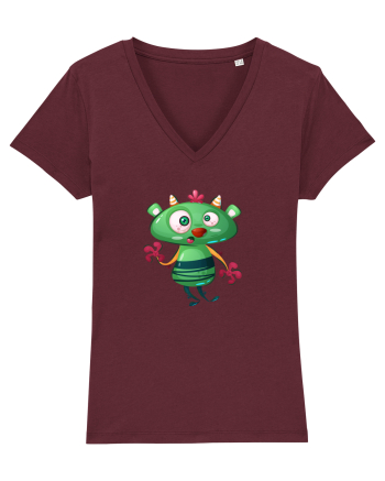 Monstrulet Verde Burgundy