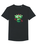 Monstrulet Verde Tricou mânecă scurtă guler larg Bărbat Skater