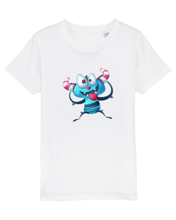 Monstrulet Albastru White