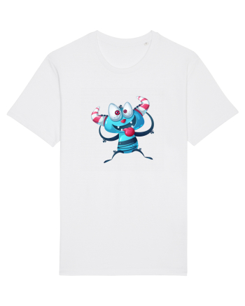 Monstrulet Albastru White