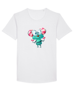 Monstrulet Verzui Tricou mânecă scurtă guler larg Bărbat Skater