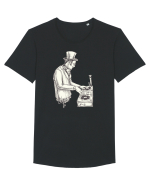 Steampunk DJ 2 Tricou mânecă scurtă guler larg Bărbat Skater