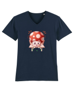 Ciupercuta Portocalie Tricou mânecă scurtă guler V Bărbat Presenter