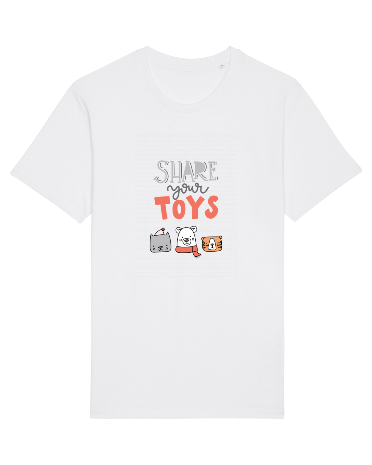 Tricou mânecă scurtă Unisex Rocker White