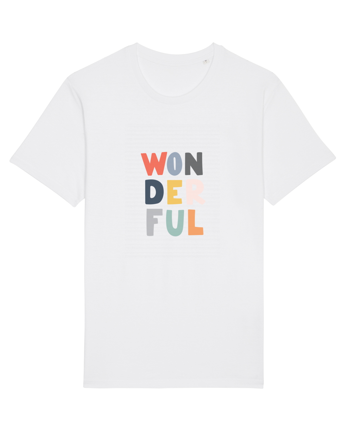 Tricou mânecă scurtă Unisex Rocker White