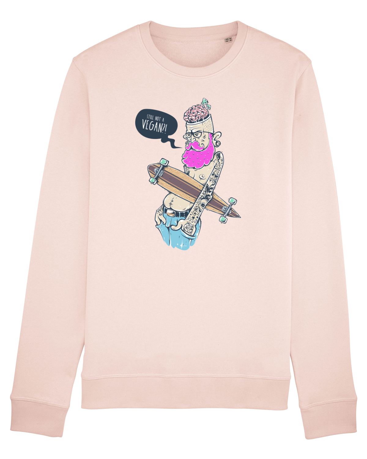 Bluză mânecă lungă Unisex Rise Candy Pink