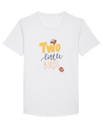 Two Little Birds Tricou mânecă scurtă guler larg Bărbat Skater