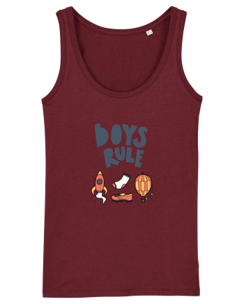 Boys Rule Burgundy