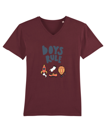 Boys Rule Burgundy