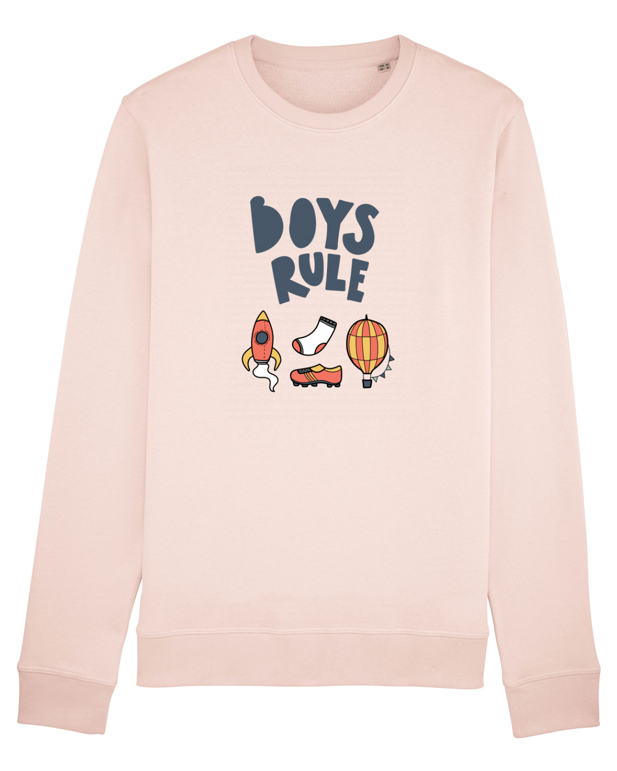 Bluză mânecă lungă Unisex Rise Candy Pink