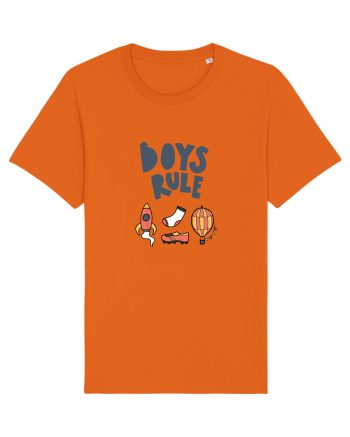 Boys Rule Bright Orange