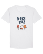 Boys Rule Tricou mânecă scurtă guler larg Bărbat Skater