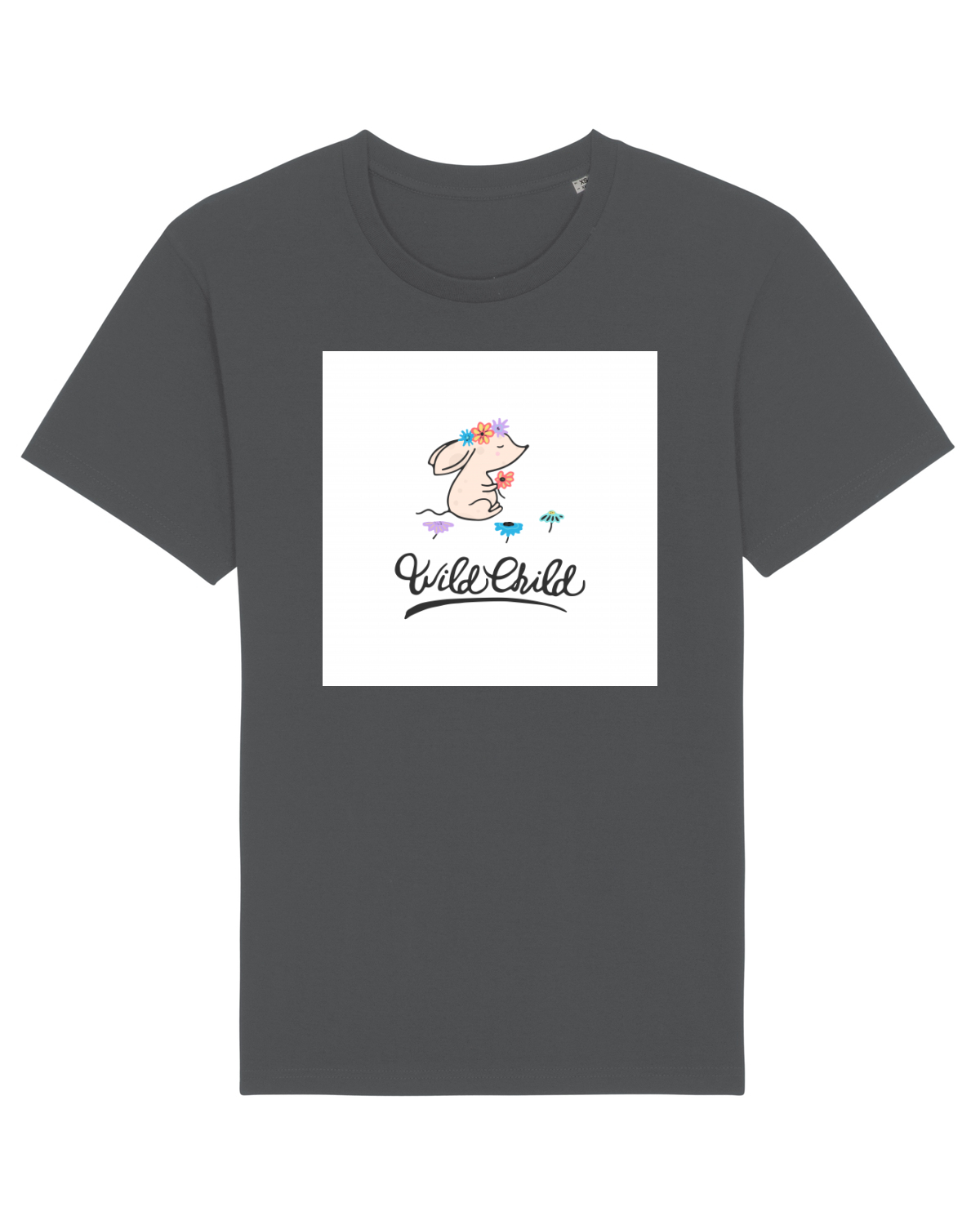 Tricou mânecă scurtă Unisex Rocker Anthracite