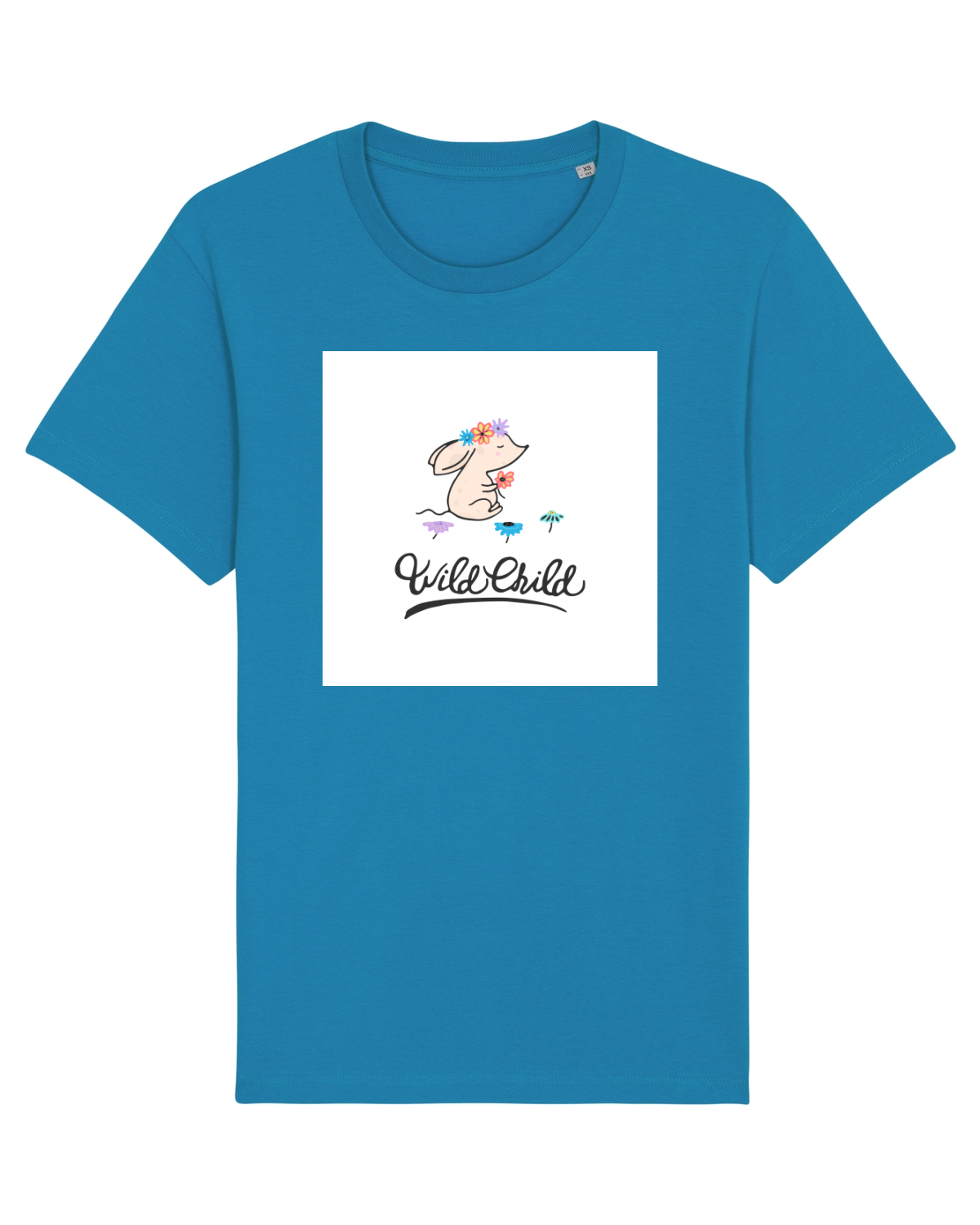Tricou mânecă scurtă Unisex Rocker Azur