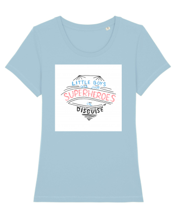 Little Boys are Superheroes Sky Blue