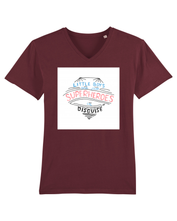 Little Boys are Superheroes Burgundy