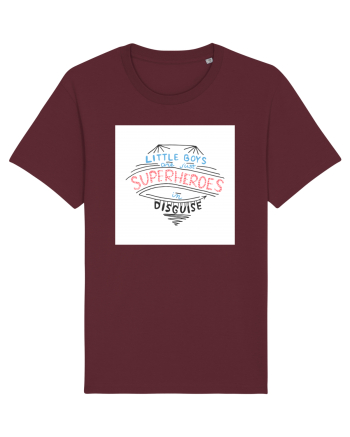Little Boys are Superheroes Burgundy