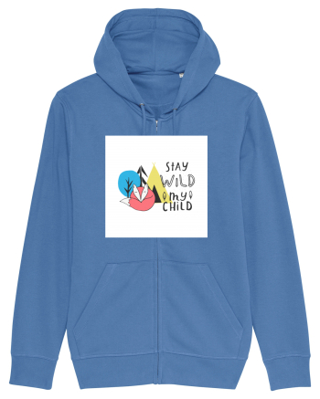 Stay Wild my Child Bright Blue